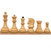 1970s' Dubrovnik Chess Set- Chess Pieces Only - Double Weighted Ebony Wood - 3.8" King view 2