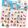 Funnlot Christmas Bingo for Kids Christmas Bingo Game for Large Group Holiday Christmas Games for 24 Players Xmas Gifts for Preschool Classroom Family Activity Snowman Bingo view 1