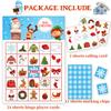Funnlot Christmas Bingo for Kids Christmas Bingo Game for Large Group Holiday Christmas Games for 24 Players Xmas Gifts for Preschool Classroom Family Activity Snowman Bingo view 2