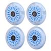 Wiggle Car Polyurethane Replacement Wheels Set (Front,2P Light Up), Swing Car Wheels Pack (Rear,2P Narrower) Upgrade for Ride-on Toys (Sky Blue) view 1