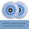 Wiggle Car Polyurethane Replacement Wheels Set (Front,2P Light Up), Swing Car Wheels Pack (Rear,2P Narrower) Upgrade for Ride-on Toys (Sky Blue) view 2
