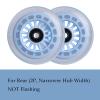 Wiggle Car Polyurethane Replacement Wheels Set (Front,2P Light Up), Swing Car Wheels Pack (Rear,2P Narrower) Upgrade for Ride-on Toys (Sky Blue) view 3