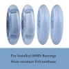Wiggle Car Polyurethane Replacement Wheels Set (Front,2P Light Up), Swing Car Wheels Pack (Rear,2P Narrower) Upgrade for Ride-on Toys (Sky Blue) view 4