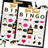 Funnlot New Year Games New Year Bingo Game Holiday Bingo 24 Players Games for Party Bingos Cards for School Supplies for Family Classroom Activities Party Favors view 1