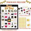 Funnlot New Year Games New Year Bingo Game Holiday Bingo 24 Players Games for Party Bingos Cards for School Supplies for Family Classroom Activities Party Favors view 2