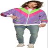 Boland 10260838 Trainingsanzug Frau Training Jacket Retro Man, Green, L view 1