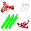 Microheli CNC Triple Green Blades Conversion Set (RED) - Blade MCPXBL / BL2(MH-MBL2101TGR) view 1