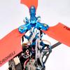 Microheli CNC Triple Green Blades Conversion Set (RED) - Blade MCPXBL / BL2(MH-MBL2101TGR) view 3