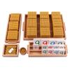 Kghios Montessori Golden Beads Materials Decimal System Bank Game Montessori Math Toys Mathematics Teaching Aids Materials Baby Preschool Education Toys view 1