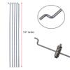 20PCs Adjustable Pushrod Connector Linkage Stopper Dia 1.3mm and 1.2 x 200mm/7.8Inch Steel Z Push Rods DIY Parts for RC Airplane Model Aircraft Boat view 2