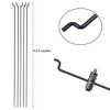 10PCs Steel Z Push Rods 1.2 x 140mm and 10PCs Adjustable Pushrod Connector Linkage Stopper 1.3mm DIY Parts for RC Airplane Model Aircraft Boat view 2
