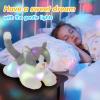 Houwsbaby 15" Gray Light up Kitty Stuffed Animal Cat Floppy LED Plush Toy Kitten Night Lights Glow Pillow Birthday Festival Christmas Halloween Presents for Kids Toddler Girls view 4