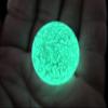 Big Game Toys~25mm (1") Lunar TIC Glow Glow in The Dark Moon Marble w/Stand Shooter Glass MIB Green Speckled view 1