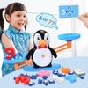 BAKAM Penguin Balance Scale Number Counting Blocks Games for Kids Ages 3-5, Montessori Math Games for Kids 5-7, Preschool Kindergarten Learning Activities, STEM Educational Toys for 3+ Year Old view 2