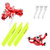 Microheli CNC Triple Yellow Blades Conversion Set (RED) - Blade MCPXBL / BL2 (MH-MBL2101TYL) view 1