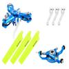 Microheli CNC Triple Yellow Blades Conversion Set (Blue) - Blade MCPXBL / BL2 (MH-MBL2301TYL) view 1