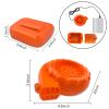 Asekonc Halloween Mini Blower Fan for Halloween Dinosaur Costume or Doll Mascot Head or Other Inflatable Game Clothing Suits, Orange view 3