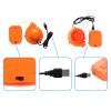 Asekonc Halloween Mini Blower Fan for Halloween Dinosaur Costume or Doll Mascot Head or Other Inflatable Game Clothing Suits, Orange view 4