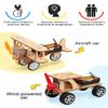 Poraxy 5 in 1 STEM Kits for Kids Age 8-10, Science Building Project Craft for 8-13, Model Car Kit, STEM Toys for Boys Girls Age 8-12, Wooden 3D Puzzles, Birthday Gifts for 6 7 8 9 10 11 12 13 Year Old view 3