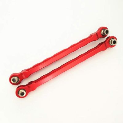 2pcs Aluminum Front Steering Link Toe Links 89mm Red for Traxxas 1/10 Maxx Maxx Slash 8948