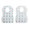 20 PACK Disposable Baby Bibs, Baby and Infant Disposable Travel Bibs with Crumb Catcher, Toddler Disposable Bibs, Non-Woven Cloth Bibs For Babies-Soft, Leak proof, Traveling, On The Go view 1