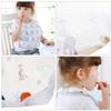 20 PACK Disposable Baby Bibs, Baby and Infant Disposable Travel Bibs with Crumb Catcher, Toddler Disposable Bibs, Non-Woven Cloth Bibs For Babies-Soft, Leak proof, Traveling, On The Go view 2