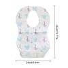 20 PACK Disposable Baby Bibs, Baby and Infant Disposable Travel Bibs with Crumb Catcher, Toddler Disposable Bibs, Non-Woven Cloth Bibs For Babies-Soft, Leak proof, Traveling, On The Go view 4