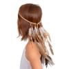 Skeleteen Indian Feather Headband Accessories - Native American Tribal Costume Head Dress with Feathers for Women and Kids view 4