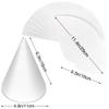 Weoxpr 40 Pieces White Paper Party Hats for Kids Birthday, Decorative Bulk Cone Crafts for Adults Art DIY, Halloween Supplies view 2