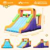 AirMyFun Inflatable Bounce House with Silde for Kids,Inflatable Bouncy House for Kids Outdoor, Toddle Bounce House with Blower for Backyard, Inflatable Bouncer with Long Slide for Party view 2