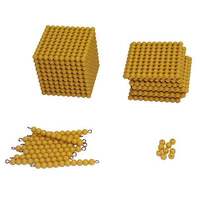 Kghios Montessori Math Beads Materials Thousand Cube Decimal System Bank Game Hands-on Math Manipulative for Kids - Teach Number Concepts, Place Value and Measurement - Math Learning Tools for Kids