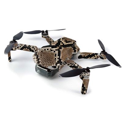 MightySkins Carbon Fiber Skin for DJI Mavic Mini Portable Drone Quadcopter Carbon Fiber Skin - Rattler | Protective, Durable Textured Carbon Fiber Finish | Easy to Apply, Remove | Made in The USA