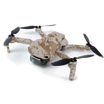 MightySkins Carbon Fiber Skin For DJI Mavic Mini Portable Drone Quadcopter Carbon Fiber Skin - Desert Camo | Protective, Durable Textured Carbon Fiber Finish | Easy To Apply, Remove | Made in the USA (CF-DJMAVMIN-Desert Camo)