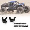 Dilwe RC Steering Cup, 2Pcs Aluminum Alloy RC Accessories Front Steering Knuckle C Block Compatible for Axial Wraith RR10 90048 AR60 1/10 RC Car Car Model Accessory view 4