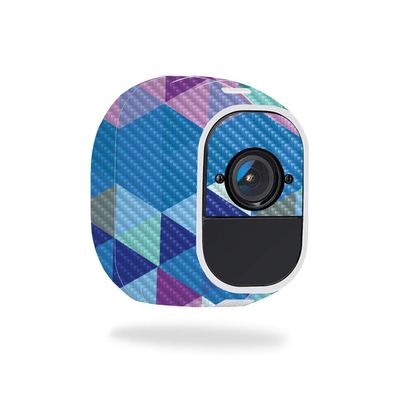 MightySkins Carbon Fiber Skin for Netgear Arlo Pro 2 - Purple Kaleidoscope | Protective, Durable Textured Carbon Fiber Finish | Easy to Apply, Remove, and Change Styles | Made in The USA