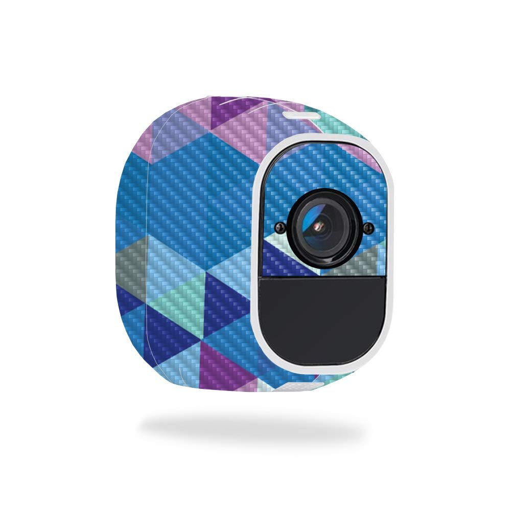 MightySkins Carbon Fiber Skin for Netgear Arlo Pro 2 - Purple Kaleidoscope | Protective, Durable Textured Carbon Fiber Finish | Easy to Apply, Remove, and Change Styles | Made in The USA