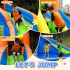 Doctor Dolphin Inflatable Water Slide,Giant Water Slides for Kids Backyard with Climbing Wall Plash Pool, Water Bounce House with Slide, Inflatable Water Park with Air Blower for Outdoor view 4