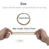 100 Pack Bulk Super Soft Stretchy Elastic Nude Skin Color Nylon Headbands Bow Khaki Brown Ivory Skinny Slim Turban Headwrap Hair Ties Ponytail Holder view 4