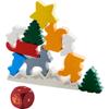 HABA 305525 Animal Stacking, Skill 2-4 Players from 4 Years, The Popular Game with Christmas Motifs, Multi-Coloured view 3