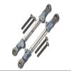 Aluminum+Stainless Steel Adjustable Front Steering Tie Rod for Traxxas 1:10 Maxx 4WD Monster Truck-89076-4/1:8 4WD Maxx Slash 6S Brushless Short Course Truck-102076-4 Upgrades - Gray Silver view 1