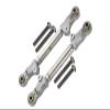 Aluminum+Stainless Steel Adjustable Front Steering Tie Rod For Traxxas 1:10 Maxx 4WD Monster Truck-89076-4/1:8 4WD Maxx Slash 6S Brushless Short Course Truck-102076-4 Upgrades - Silver view 1