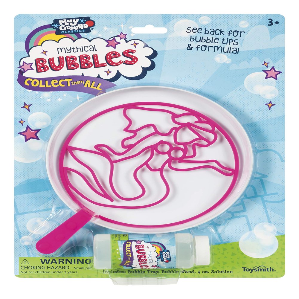Toysmith Mythical Bubbles Kit - Wand, Tray and Bubbles - Assorted Styles