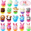 Twister.CK 18 Pack Easter Eggs Filled with Mini Plush Animals Stuffed Toy for Kids Easter Basket Stuffers/Fillers, Easter Eggs Hunt, Easter Party FavorGift Exchange, Classroom Prize view 2