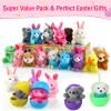 Twister.CK 18 Pack Easter Eggs Filled with Mini Plush Animals Stuffed Toy for Kids Easter Basket Stuffers/Fillers, Easter Eggs Hunt, Easter Party FavorGift Exchange, Classroom Prize view 3