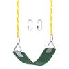 AGPTEK Swing Set, Seat with 66 Inch Anti-Rust Chains Thermoplastic Coated, Support 250lb, Cushion Accessories Replacement with Snap Hooks for Outdoors, Playground, Jungle & Gym - Green view 1