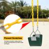 AGPTEK Swing Set, Seat with 66 Inch Anti-Rust Chains Thermoplastic Coated, Support 250lb, Cushion Accessories Replacement with Snap Hooks for Outdoors, Playground, Jungle & Gym - Green view 4