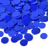 Coopay 1-1/5 inch Plastic Learning Counters Disks Bingo Chip Counting Discs Markers for Math Practice and Poker Chips Game Tokens, 200 Pieces(Blue) view 1