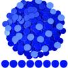 Coopay 1-1/5 inch Plastic Learning Counters Disks Bingo Chip Counting Discs Markers for Math Practice and Poker Chips Game Tokens, 200 Pieces(Blue) view 2