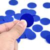 Coopay 1-1/5 inch Plastic Learning Counters Disks Bingo Chip Counting Discs Markers for Math Practice and Poker Chips Game Tokens, 200 Pieces(Blue) view 4