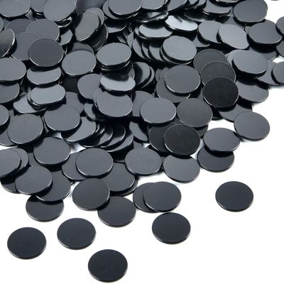Coopay 1-1/5 inch Plastic Learning Counters Disks Bingo Chip Counting Discs Markers for Math Practice and Poker Chips Game Tokens, 200 Pieces(Black)
